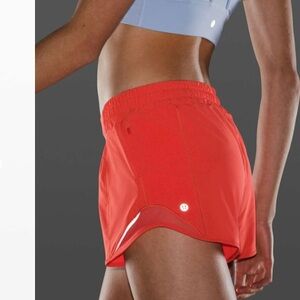 Lululemon Hotty Hot Low Rise Short 4" Carnation Red size 4 Tall